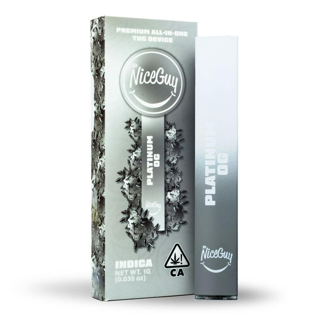 MR. NICE GUY - VAPE (DISPOSABLE) 1G - INDICA - PLATINUM OG
