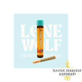 Lone Wolf - Diamond Infused Pre Rolls - Cosmic Gumbo - 1g