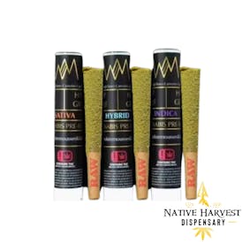 White Mousse 1g Infused Preroll - Blueberry Headband