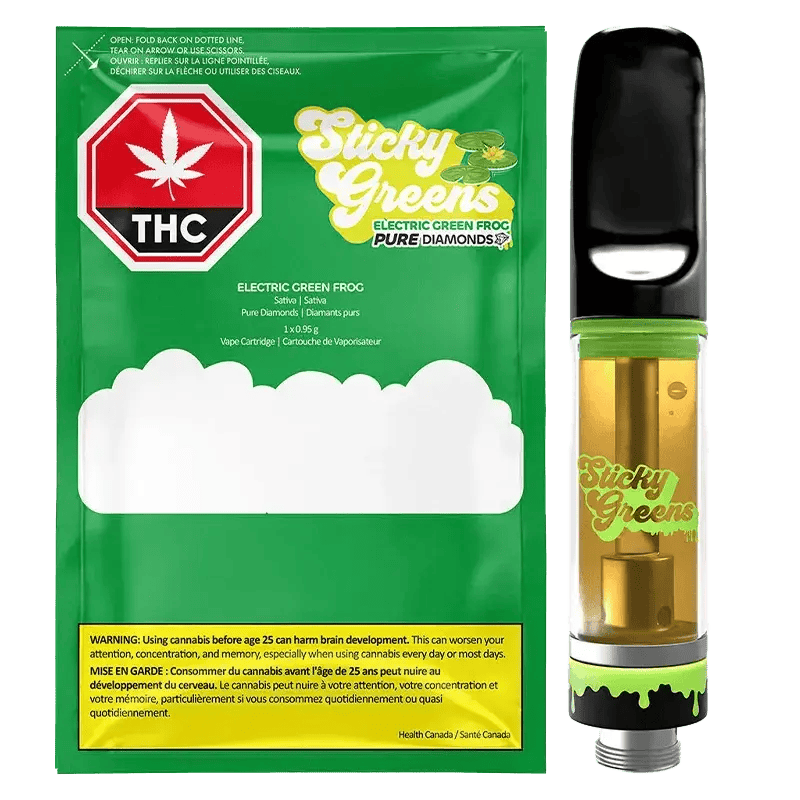Electric Green Frog Pure Diamonds