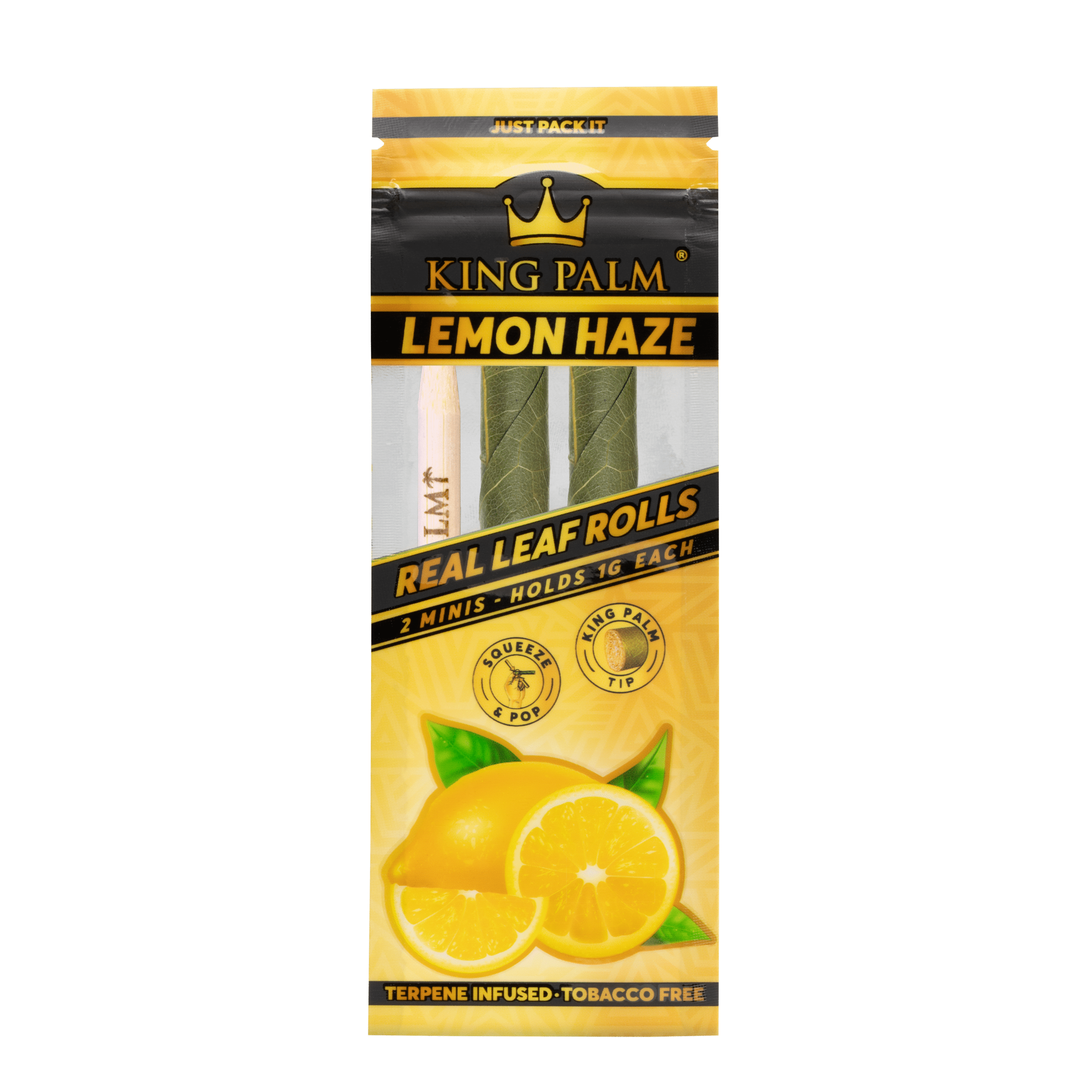 King Palm | | Mini Rolls | Lemon Haze | 2pk