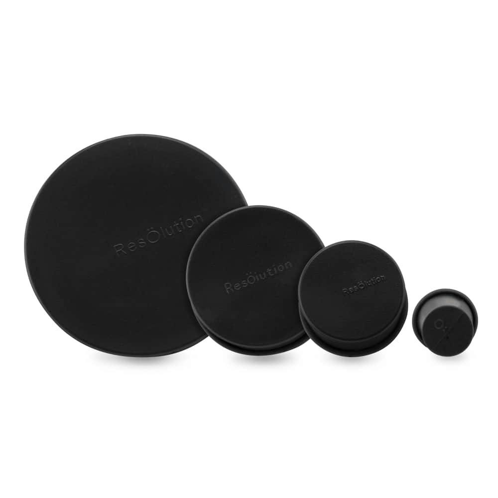 Ooze | Resolution | Silicone Res Caps For Water Pipe Cleaning | Black