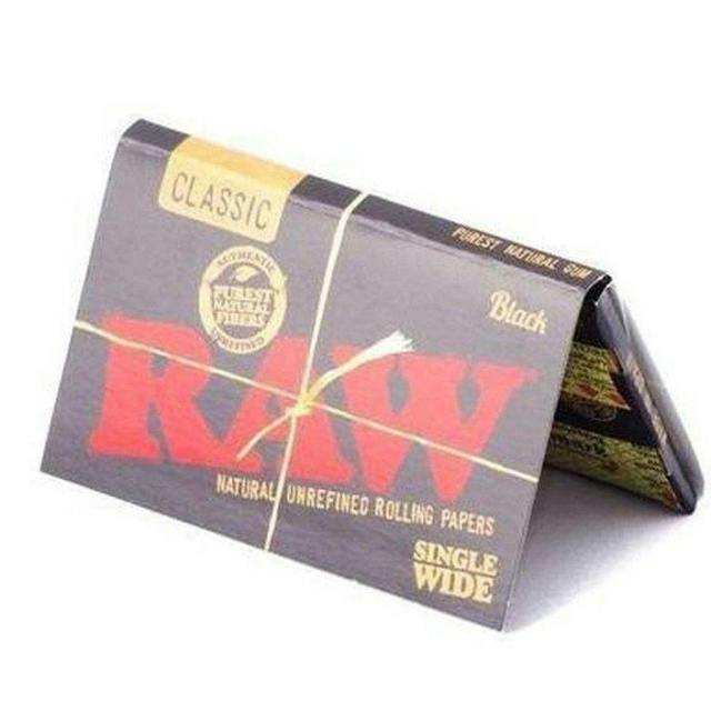 Raw | Black Classic Papers Single Wide