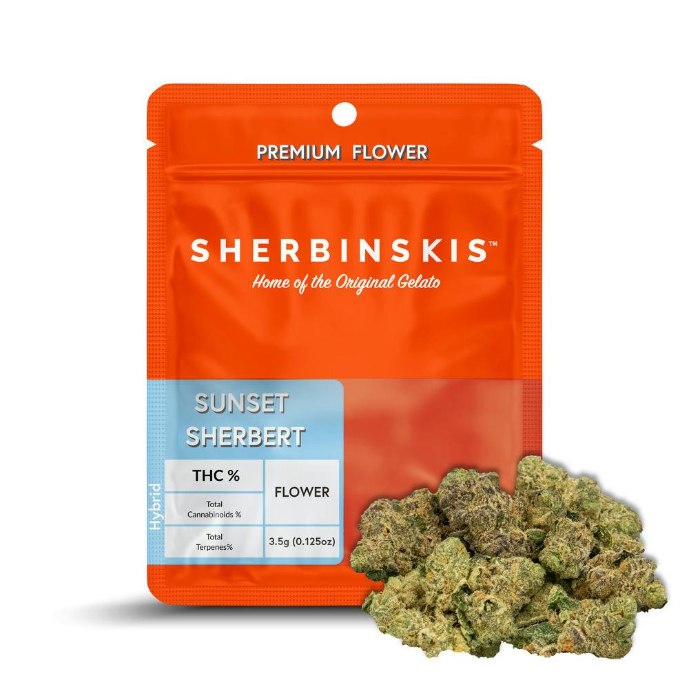 Sherbinskis | Sunset Sherbert Prepackaged Flower