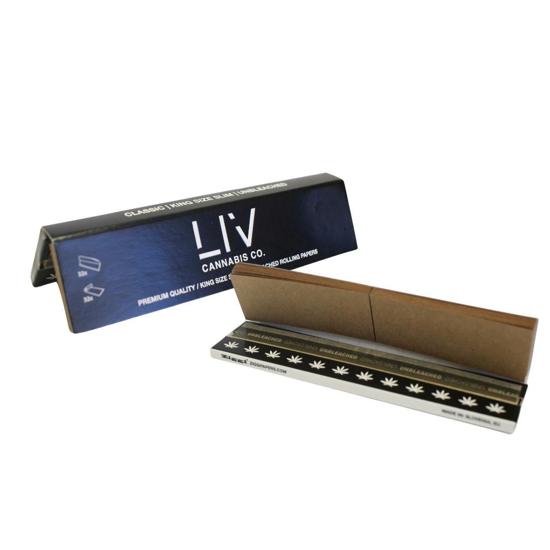 Liv Rolling Papers W/ Tips King Size Slim