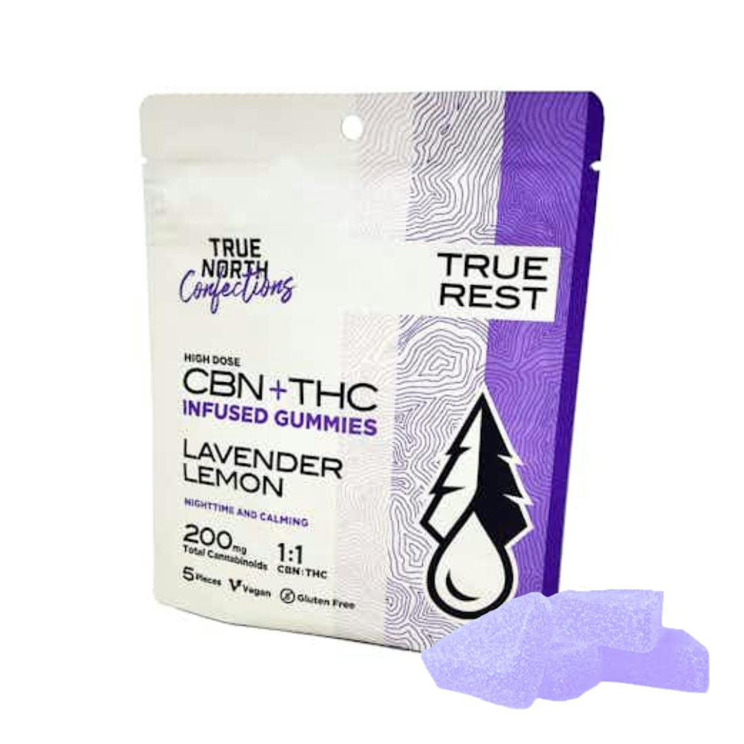 True North | Lavender Lemon Gummies | 1:1 THC:CBN