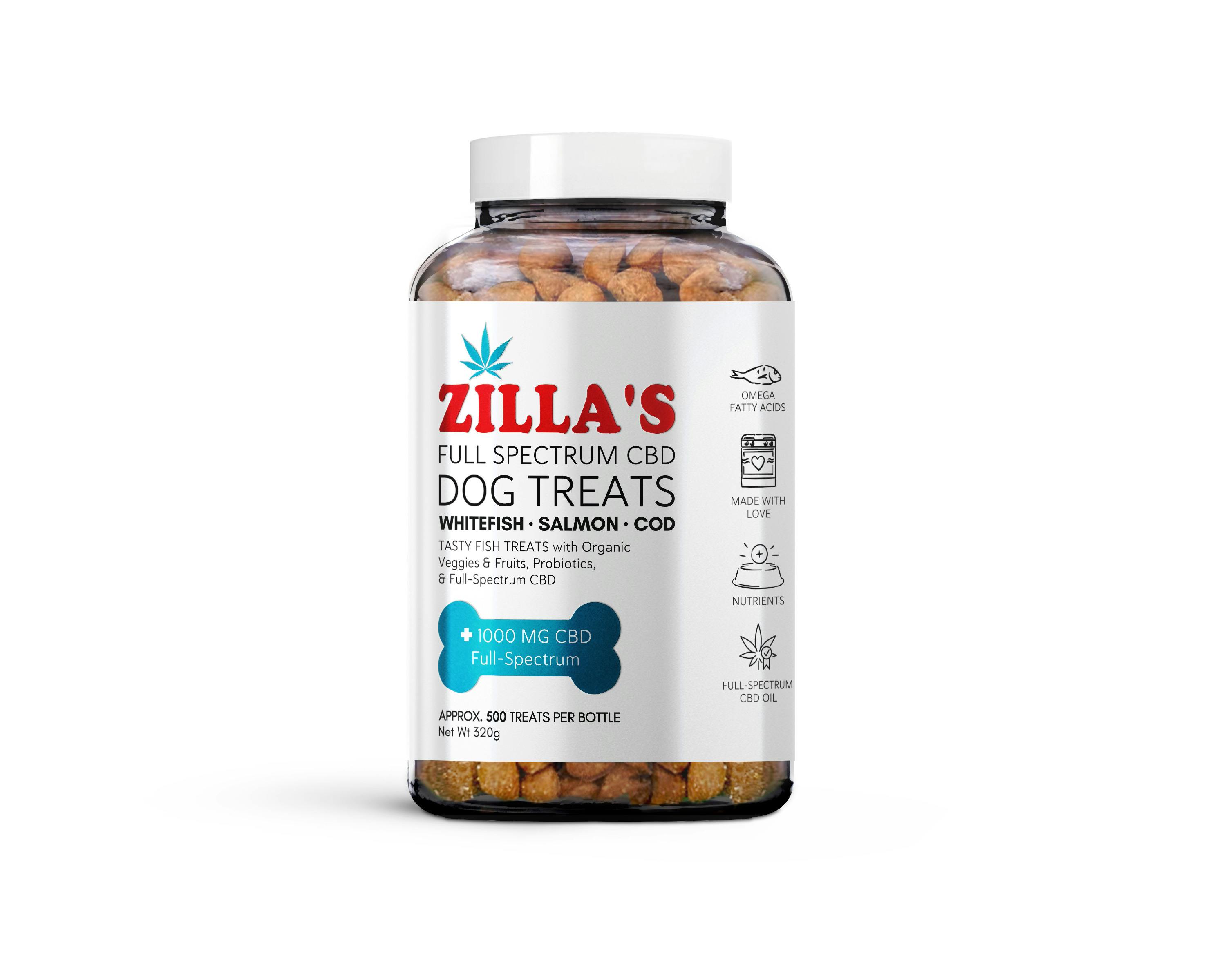 Zillas Dog Treats Fish Full Spectrum