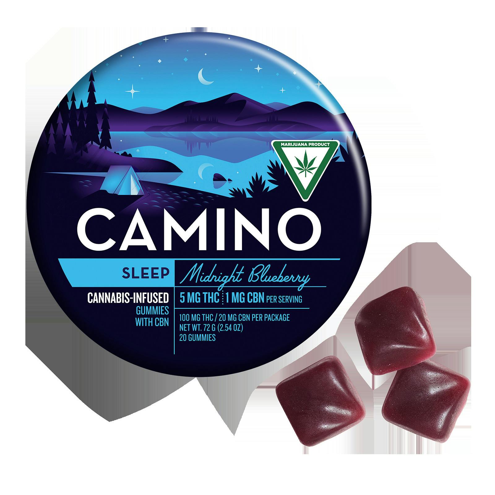 Midnight Blueberry Gummies | 5:1 THC:CBN
