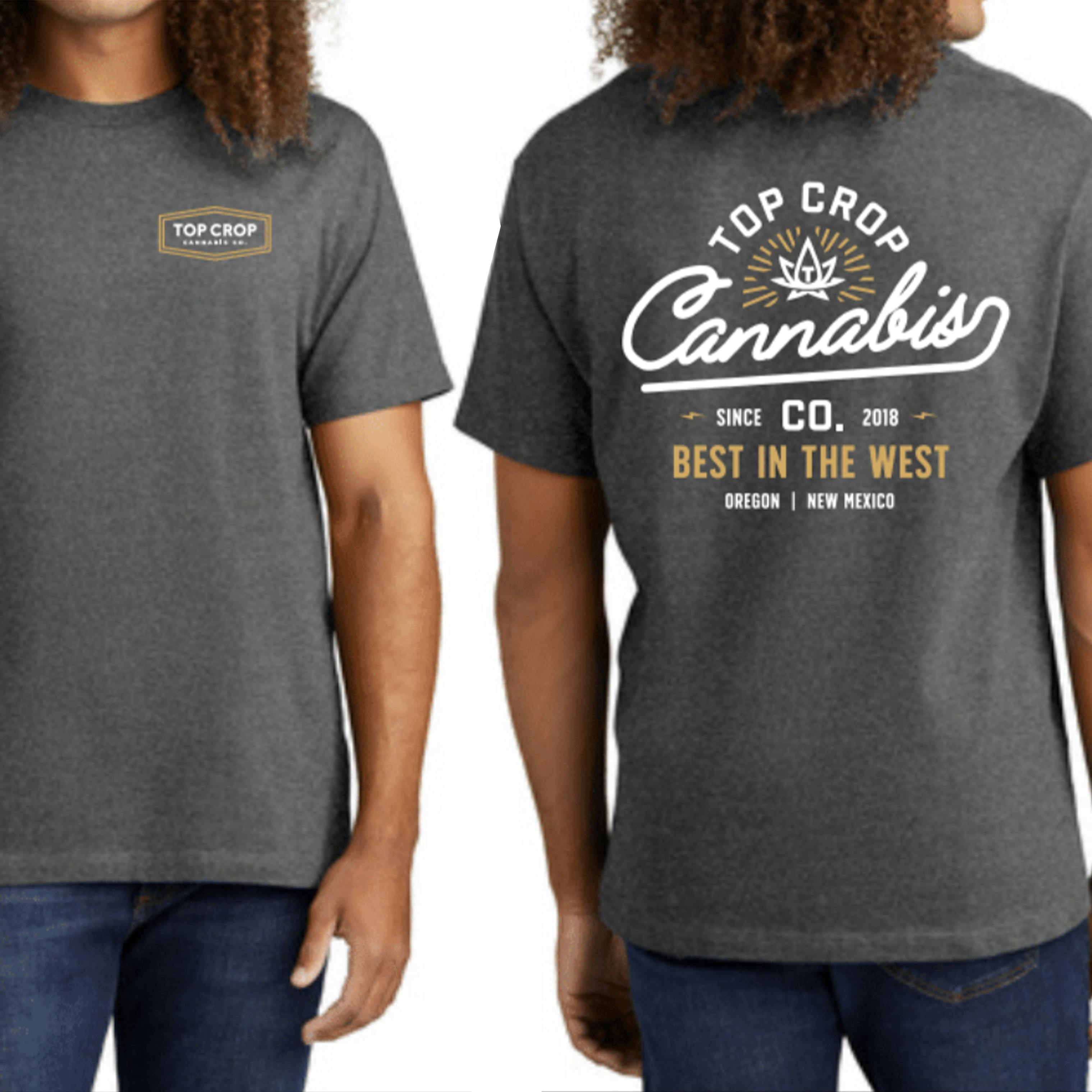 Top Crop - Gray Tee