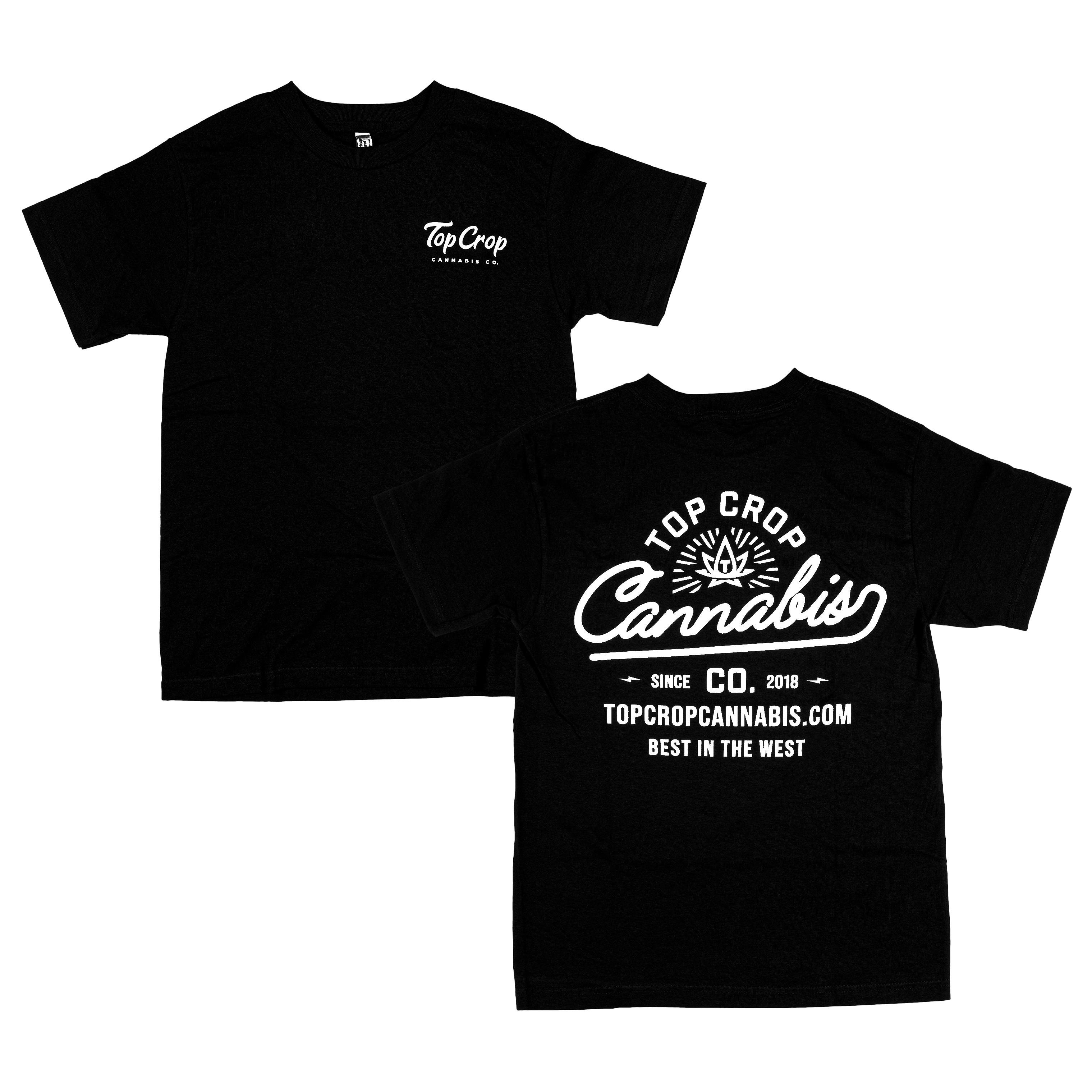 Top Crop - Black BitW Tee - M