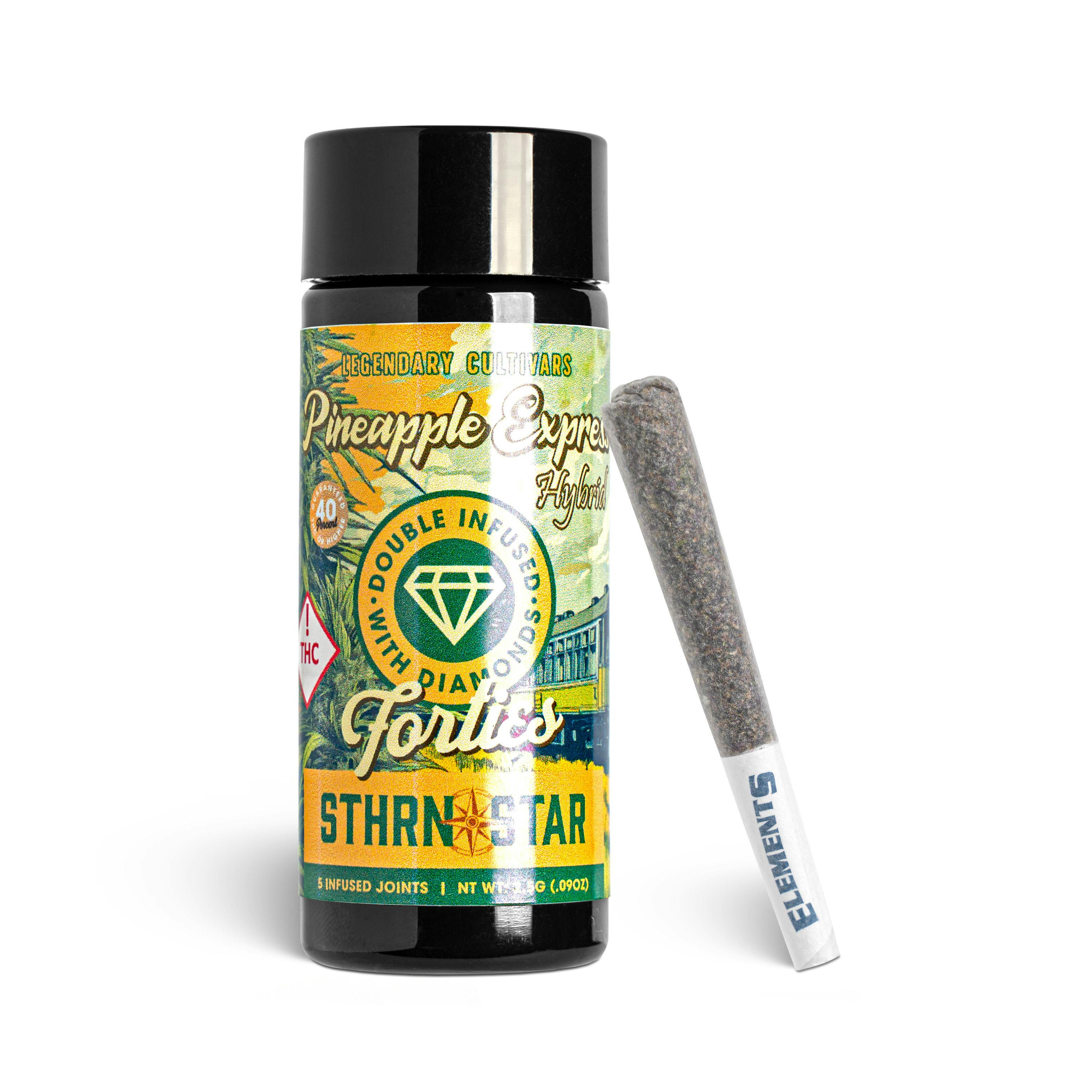 Pineapple Express Diamond Infused Pre-Rolls - 5 Pack