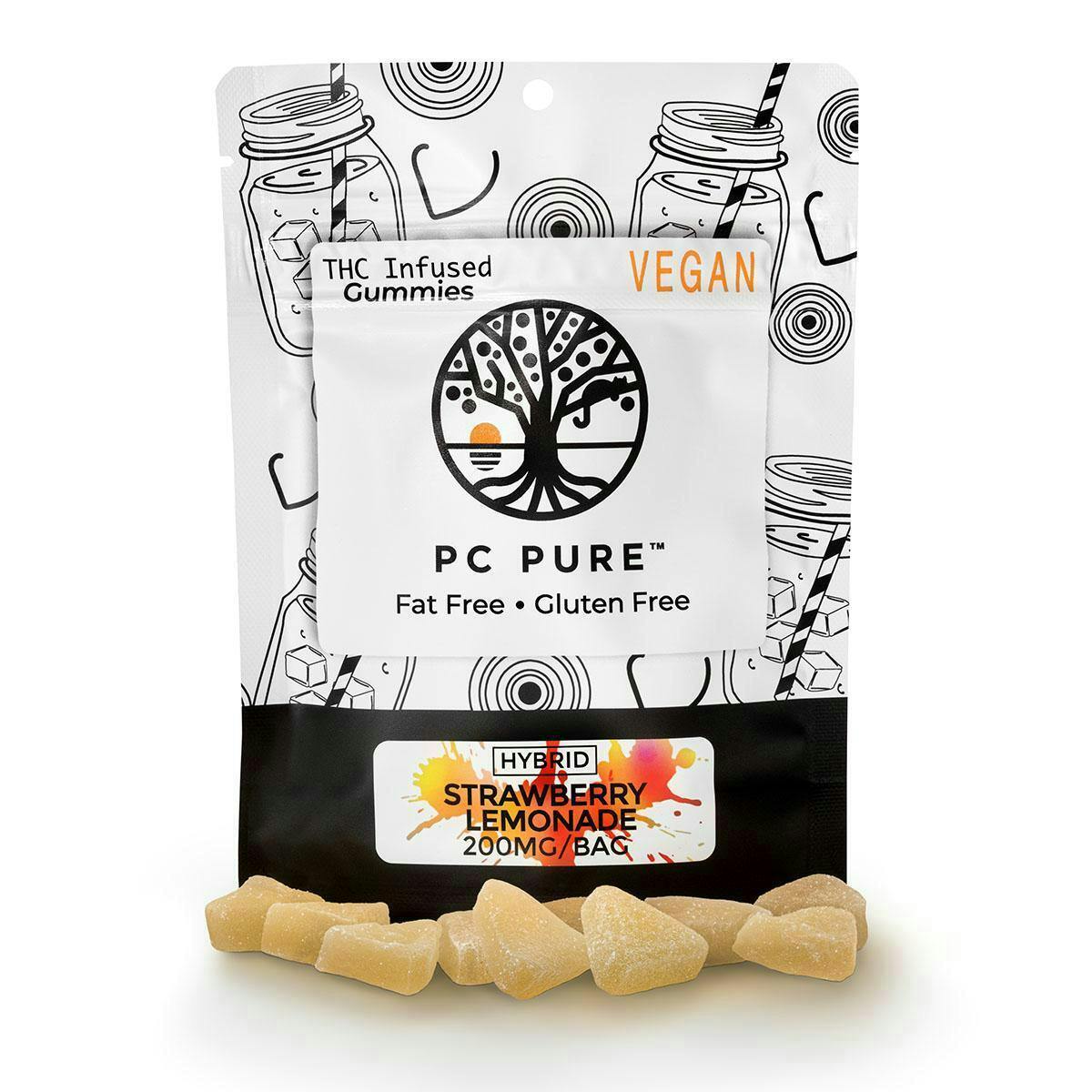 PC PURE Gummy 200mg - Strawberry Lemonade