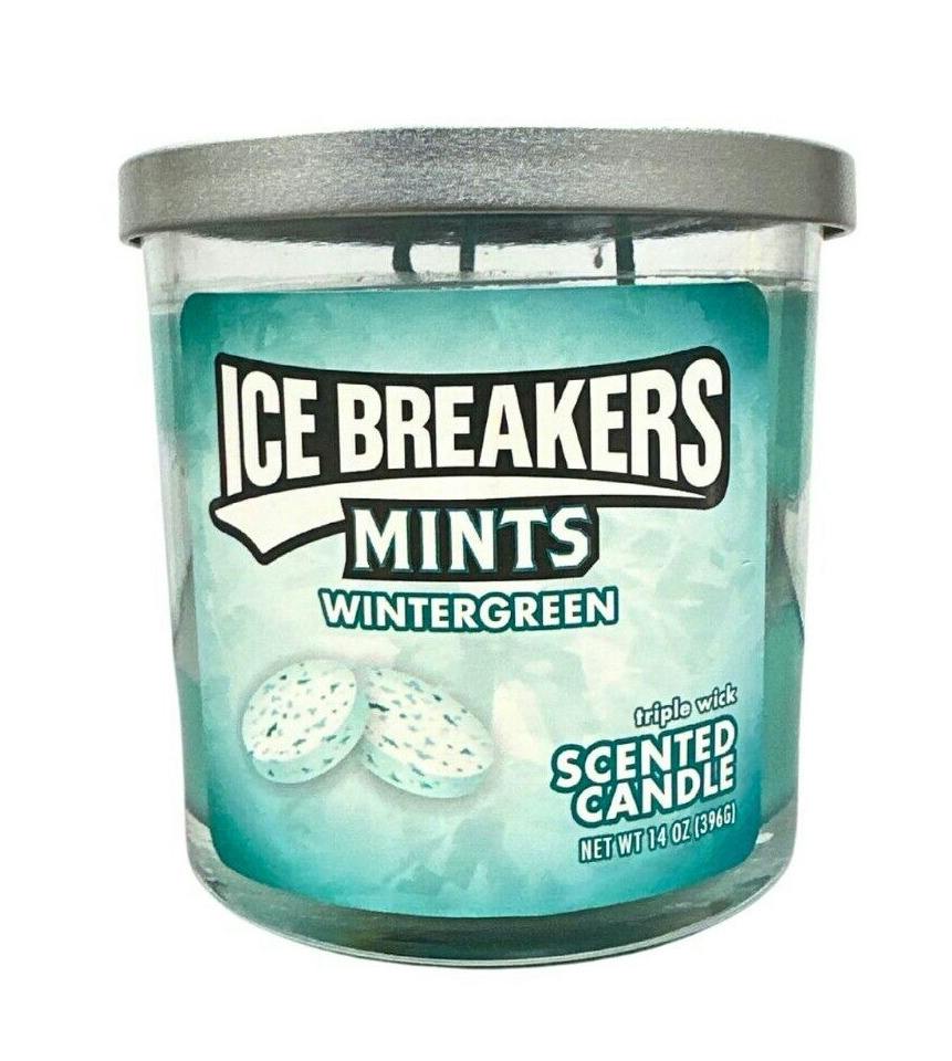 Wintergreen Ice Breakers 3-wick Candle