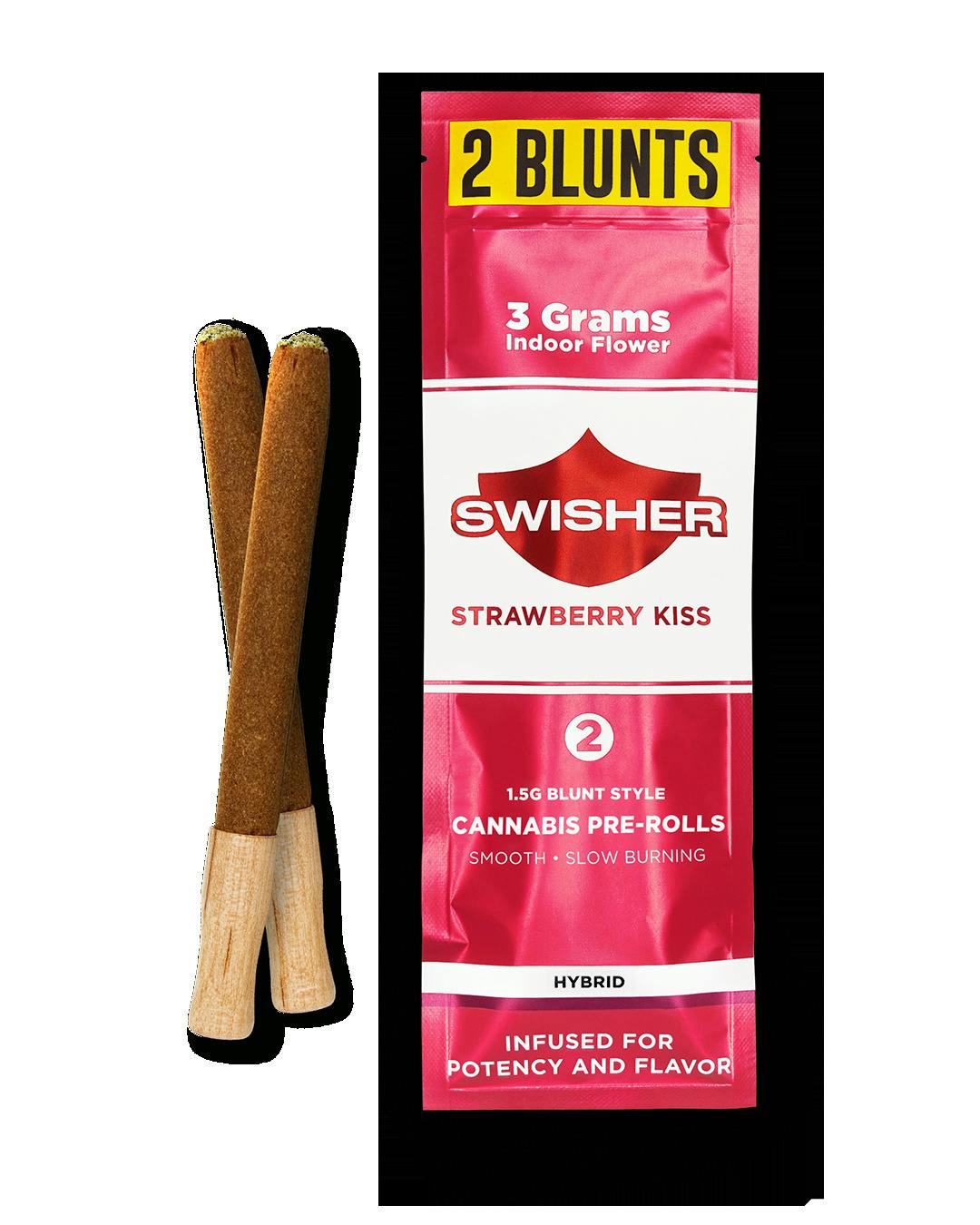 Strawberry Kiss Swisher Infused Blunts 2-pack