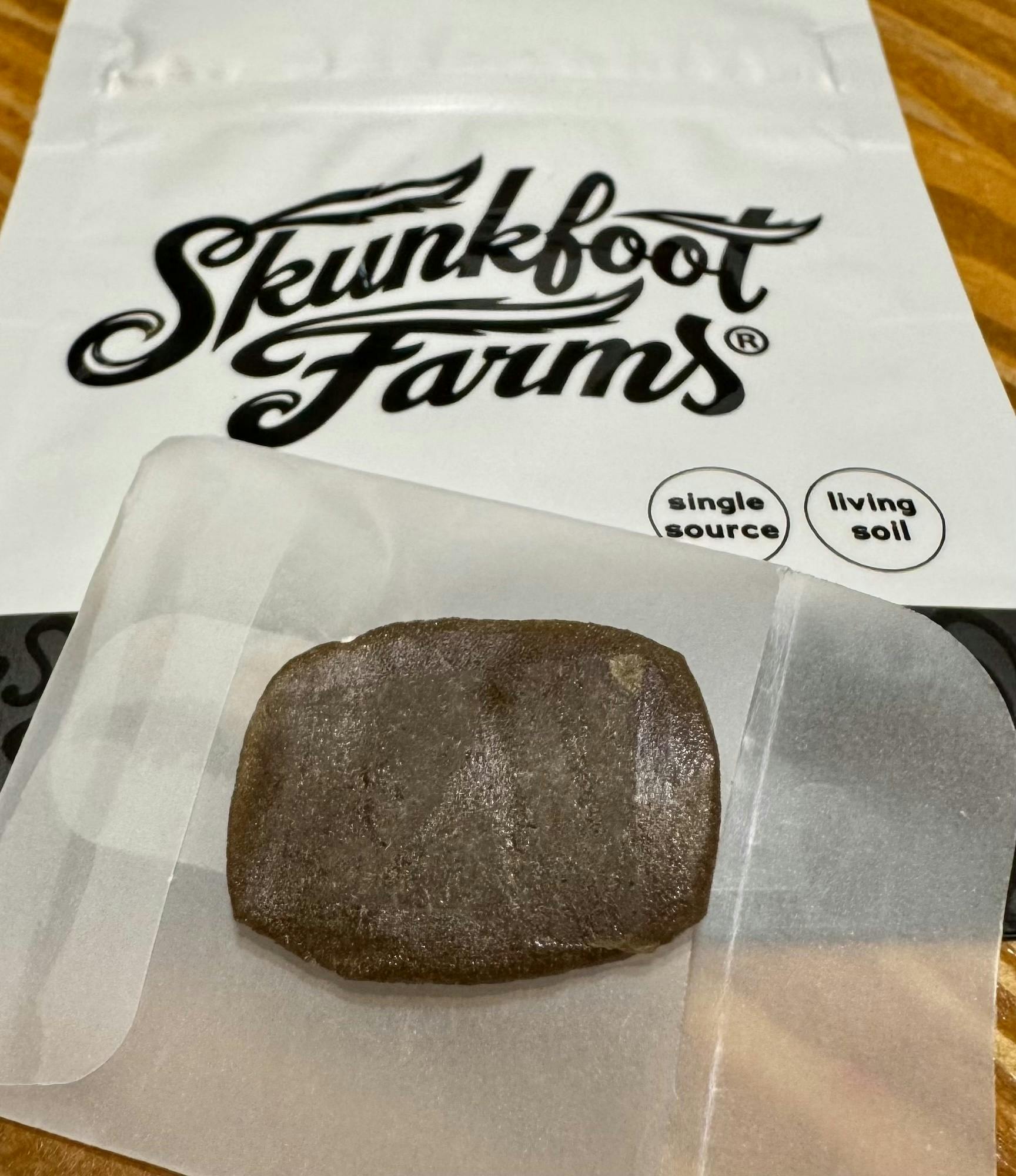 Chem Dog D Gold Bar Pressed Hashish | Skunkfoot Farms