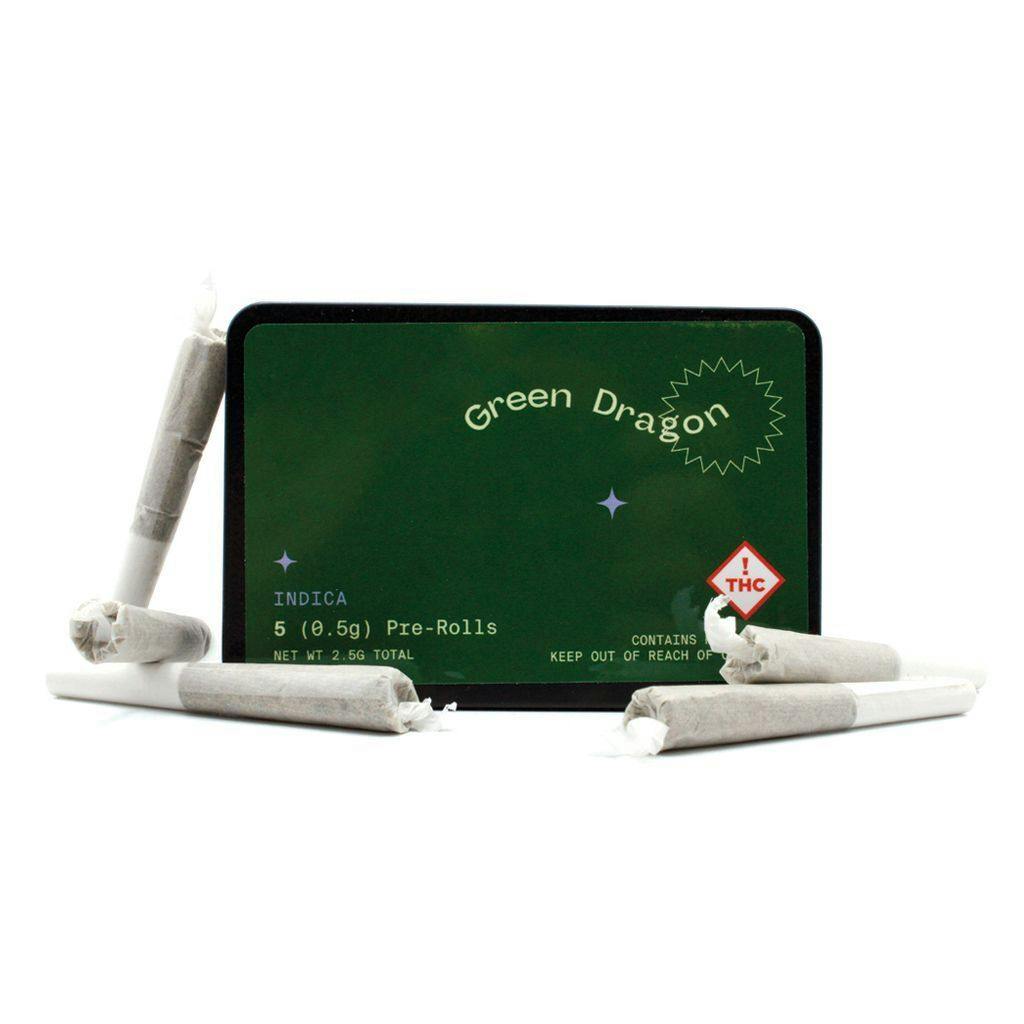 Green Dragon (CO) Cold Front Preroll 5-Pack 2.5g