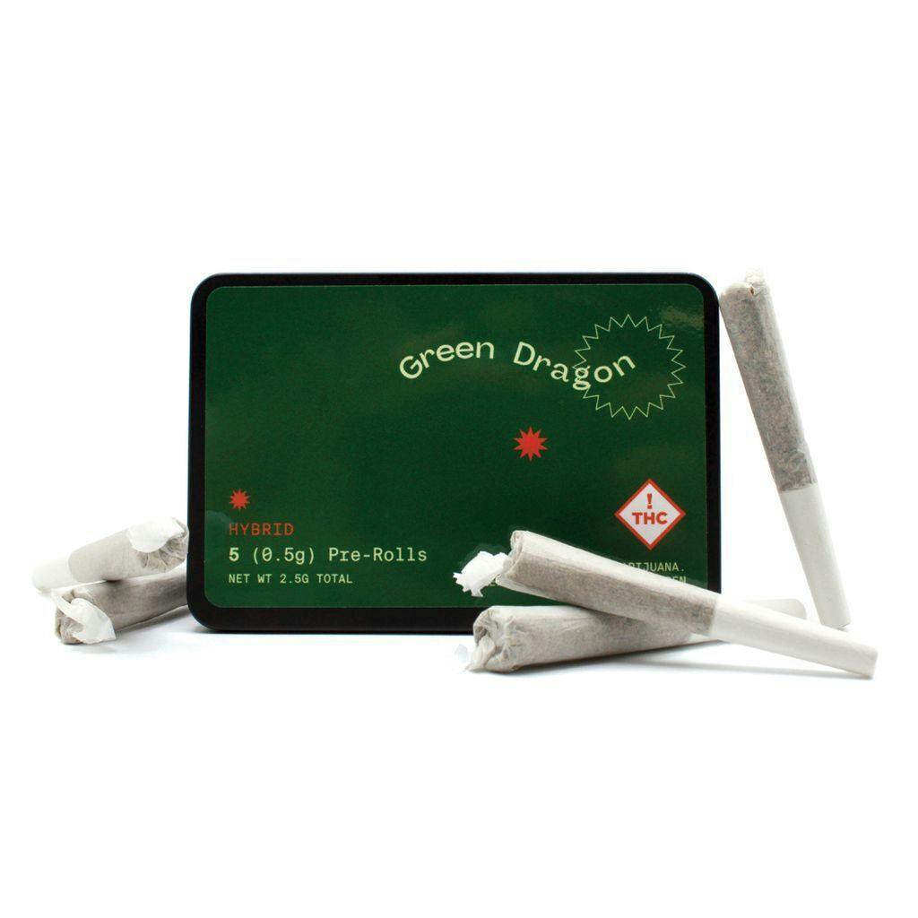 Green Dragon (CO) Spiced Nectar Preroll 5-Pack 2.5g