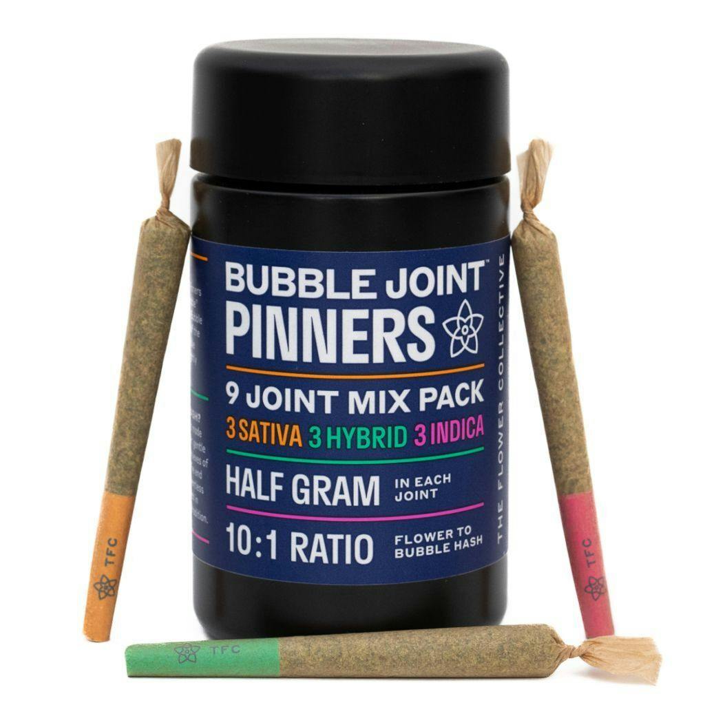 The Flower Collective Pinner Bubble Joint 9-Pack 4.5 g