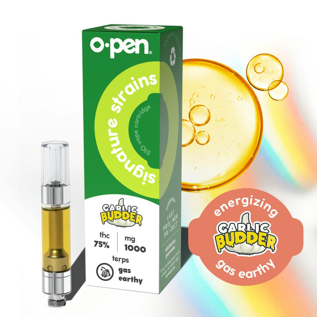 O.Pen Energizing Garlic Budder Live Resin Cartridge 1 g