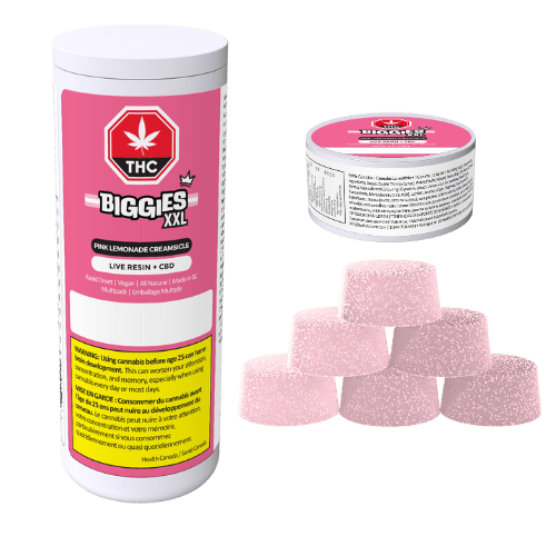 PINK LEMONADE CREAMSICLE LIVE RESIN THC:CBD CHEWS | 6 x