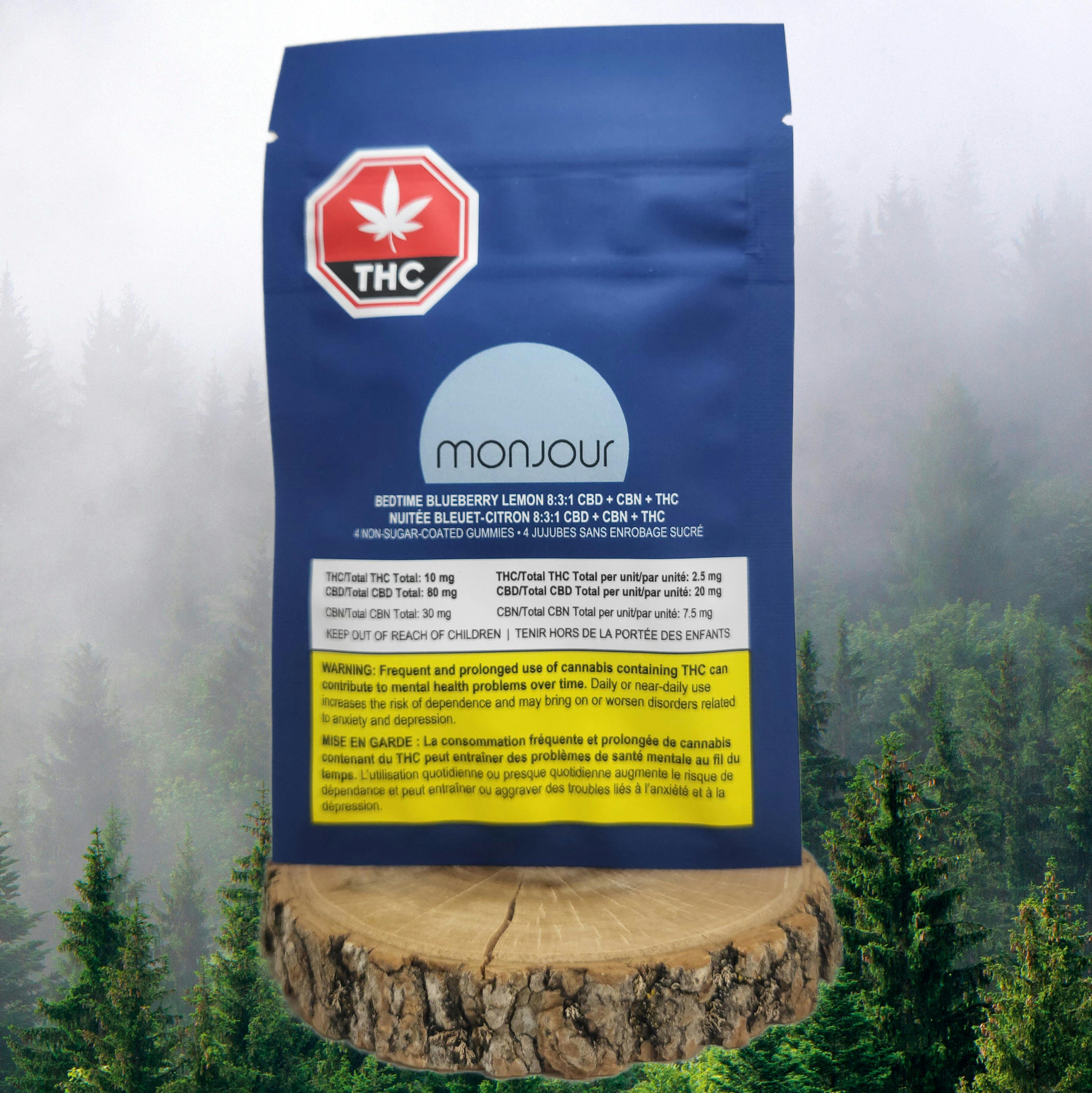 CBN BEDTIME BLUEBERRY LEMON GUMMIES | 4 X