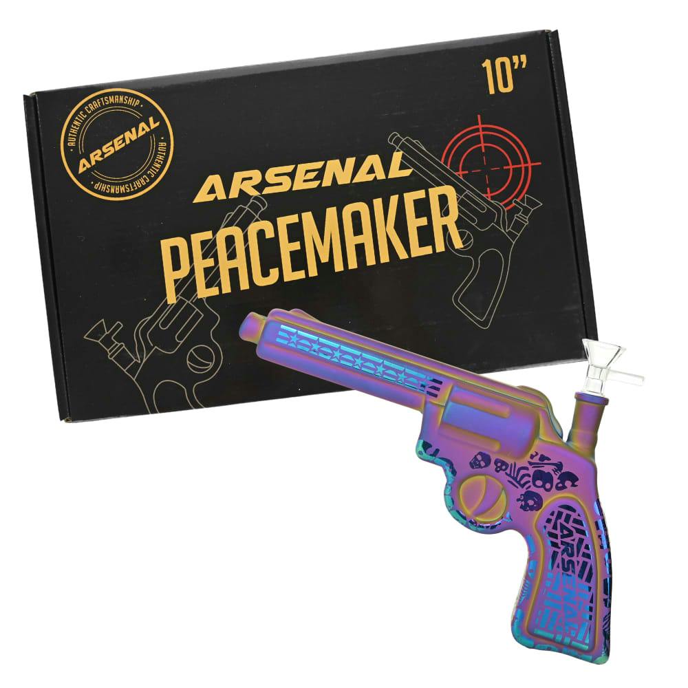 10" Arsenal Peacemaker Glass Bong (Purple)