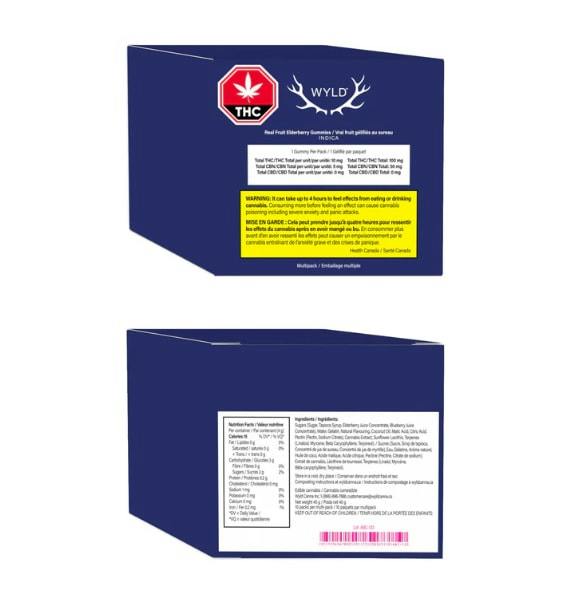 Wyld | REAL FRUIT ELDERBERRY THC:CBN GUMMIES MULTI | 10 x 10mg
