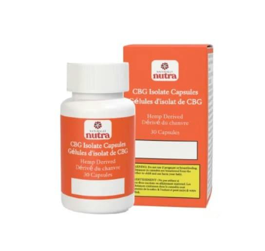 Naturally Nutra | CBG CAPSULES | 30 X 0.4g