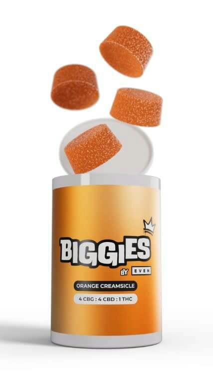 Biggies | ORANGE CREAMSICLE RESIN THC:CBD:CBG CHEWS MULTI | 16 x 2.5mg