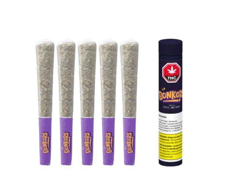 Bonkers | GRAPE SODA PRE-ROLLS | 5 x 0.5g