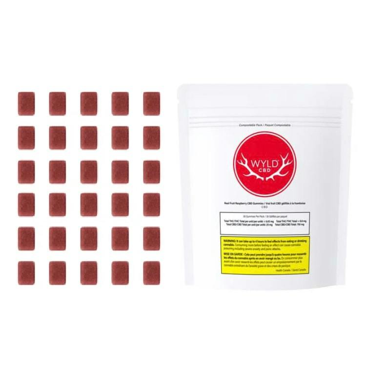 Wyld | REAL FRUIT RASPBERRY CBD GUMMIES | 30 x 25mg