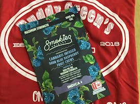 Smokiez-Blue Raspberry Indica Fruit Chews 1000mg