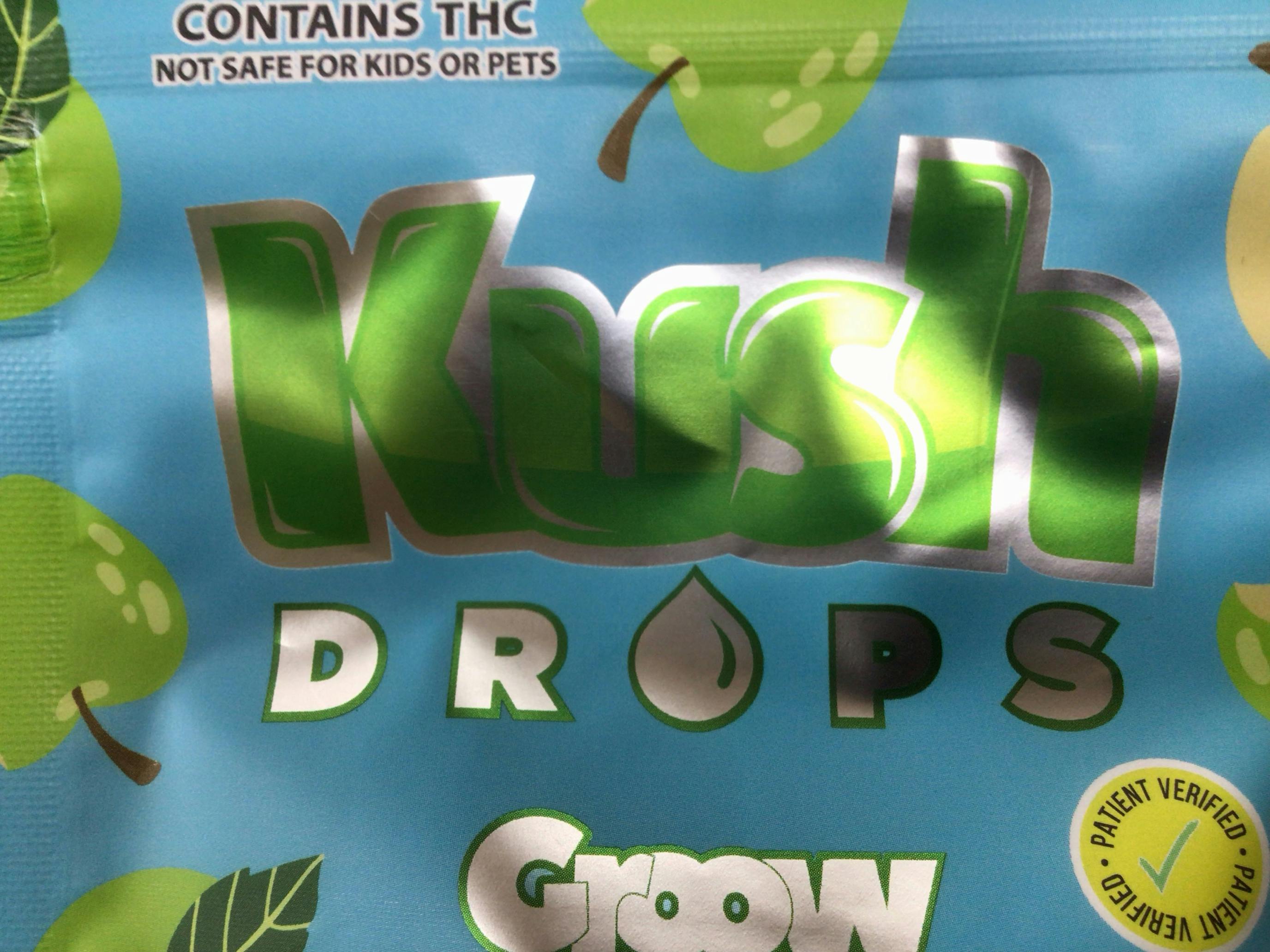 Kush Drops - SINGLE - 100mg THC - Mighty Mango at Green Goes Cannabis Company