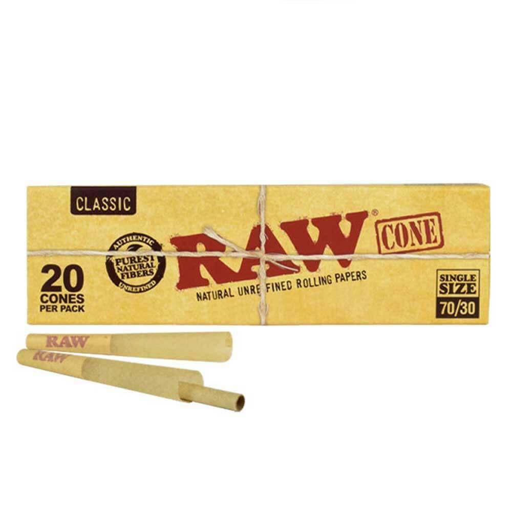 RAW | Classic Pre-roll Cones 70/30, 20pk