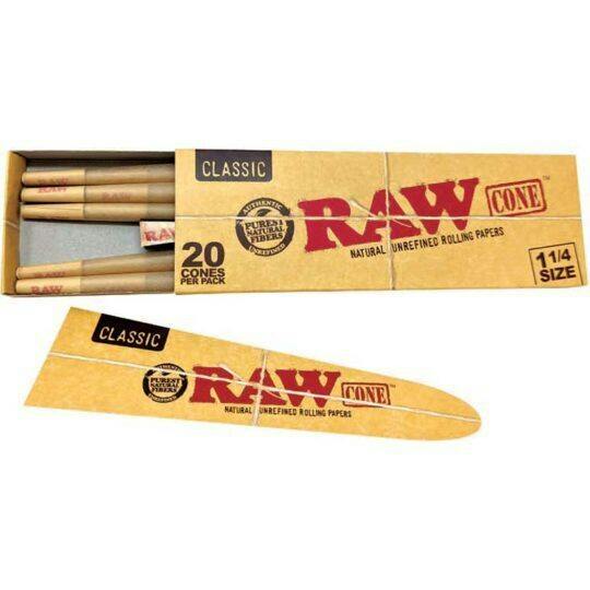 RAW | Classic 1¼ Pre-roll Cones, 20pk
