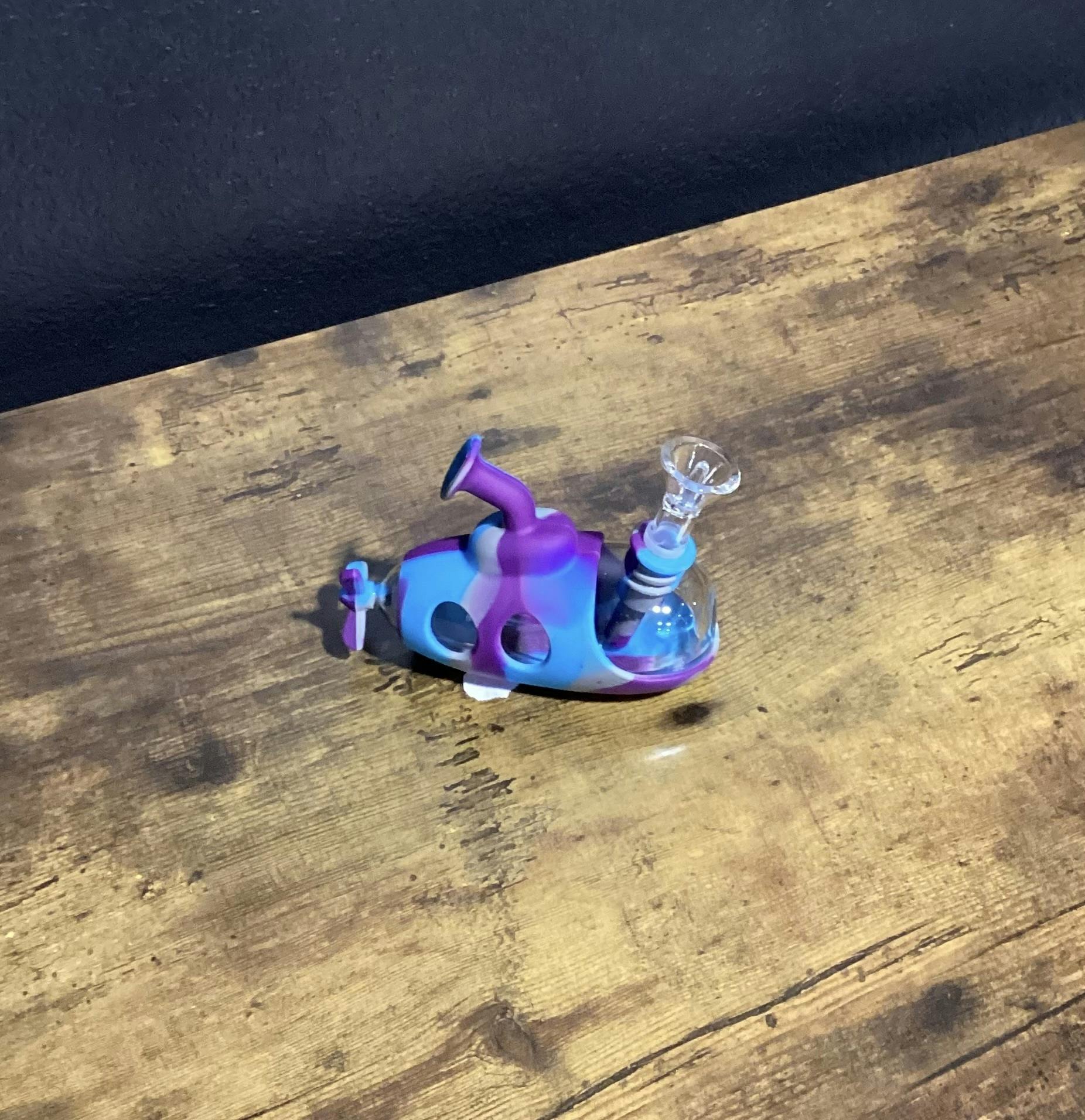 5" Silicone/Glass Submarine Water Pipe at Apogee Dispensary - Sunland Park