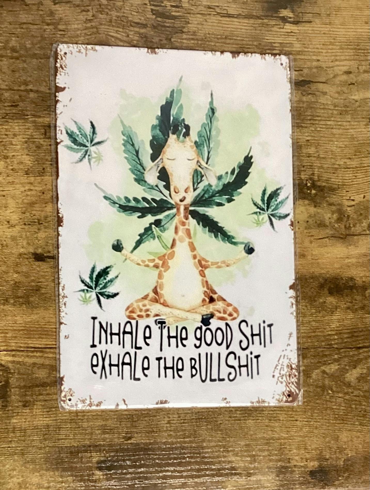 Giraffe inhale Good Shit