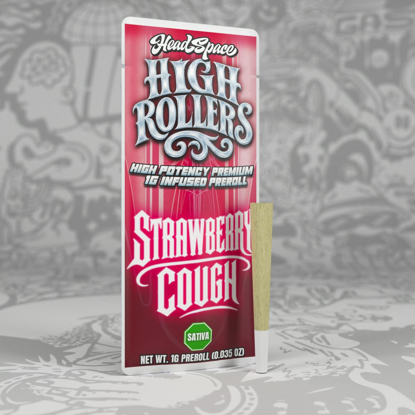 HeadSpace - Strawberry Cough High Roller at Apogee Dispensary - Sunland Park