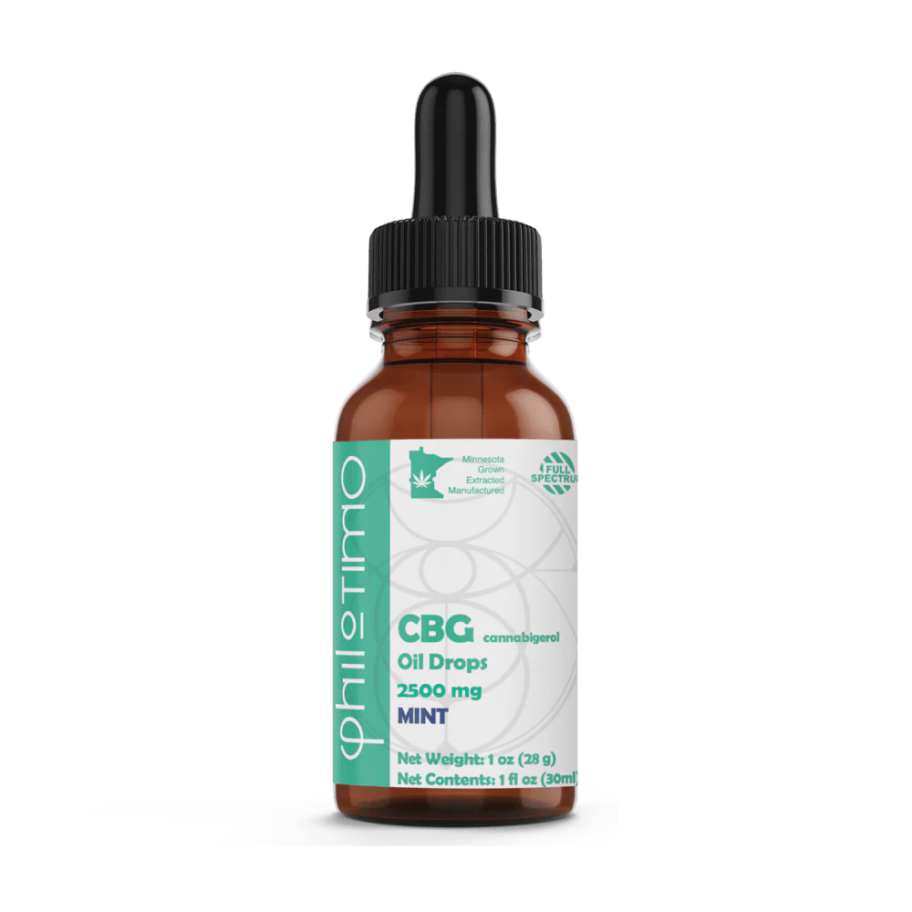 CBG Oil Drops | Mint | 2500mg | Philotimo |