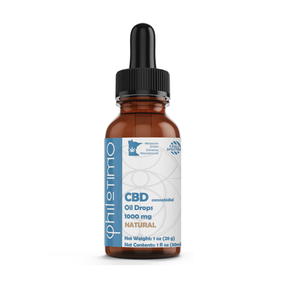 CBD Oil Drops | Natural | Full Spectrum | 1000mg | Philotimo | at Black Bear Weed DIspensary Winona