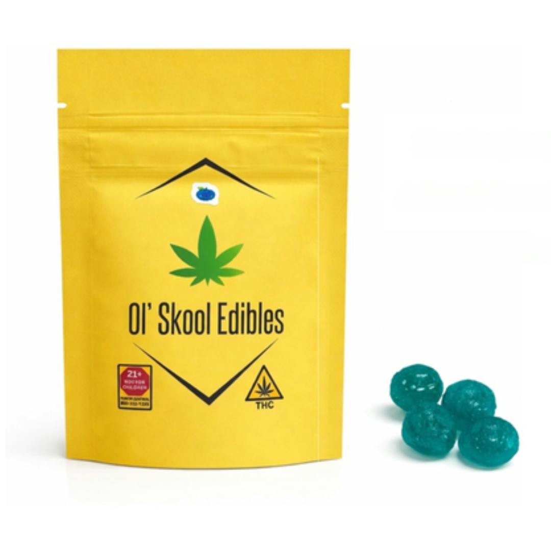 Blue Raspberry Jolly Drops | Ol' Skool Edibles |