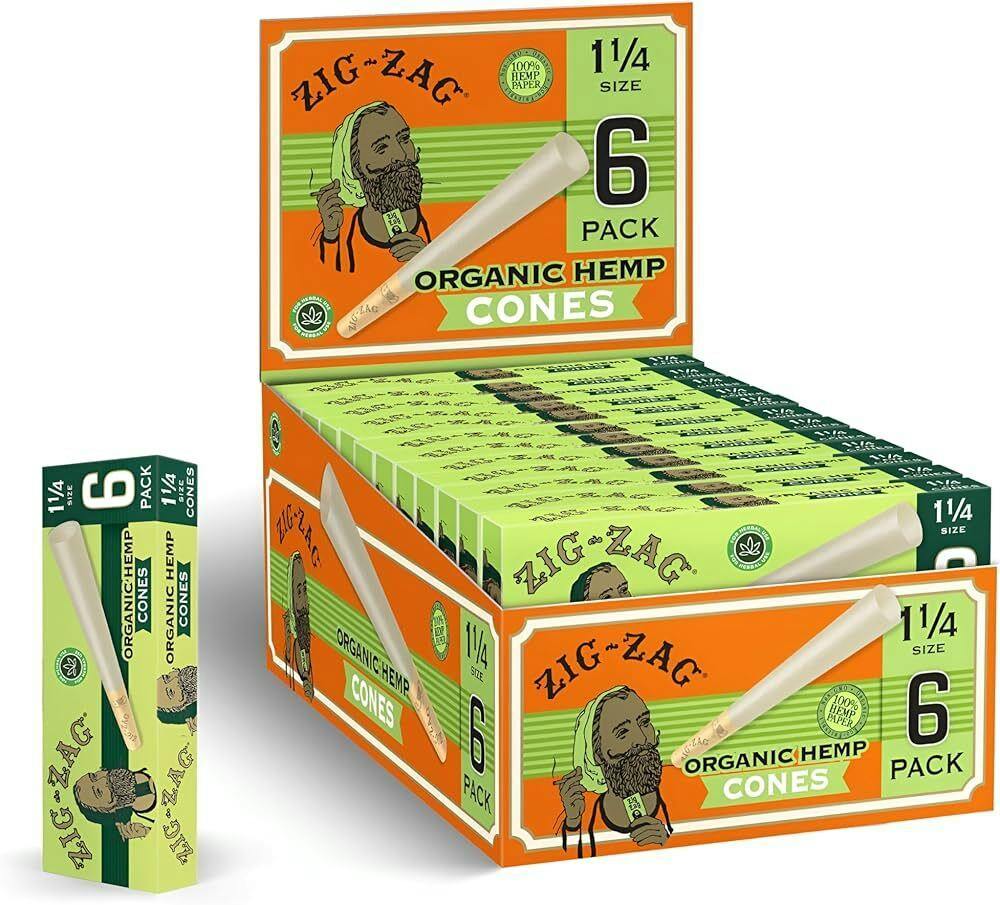 LB | ZIG-ZAG 1.25" ORGANIC HEMP CONES
