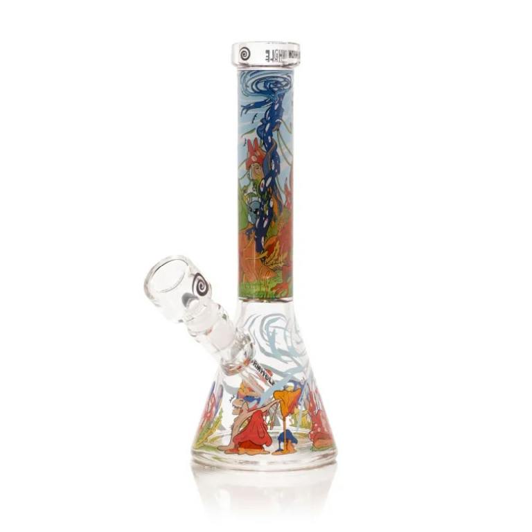 10" Psychedelic Forest Glass Bong