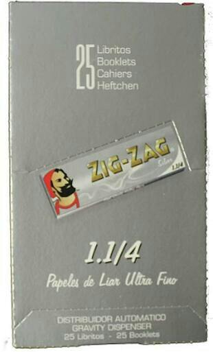 Silver Ultra Fine 1 1/4" Rolling Papers (50 Pack)