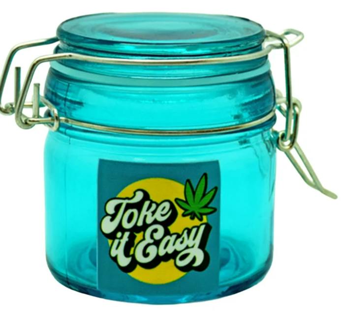 Glass Storage Jar - Toke It Easy (Medium)