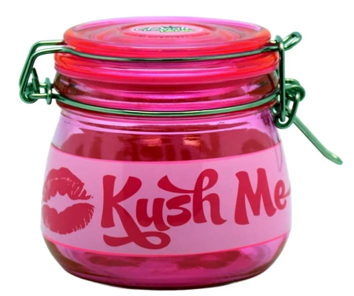 Glass Storage Jar - Large (Assorted Colours)