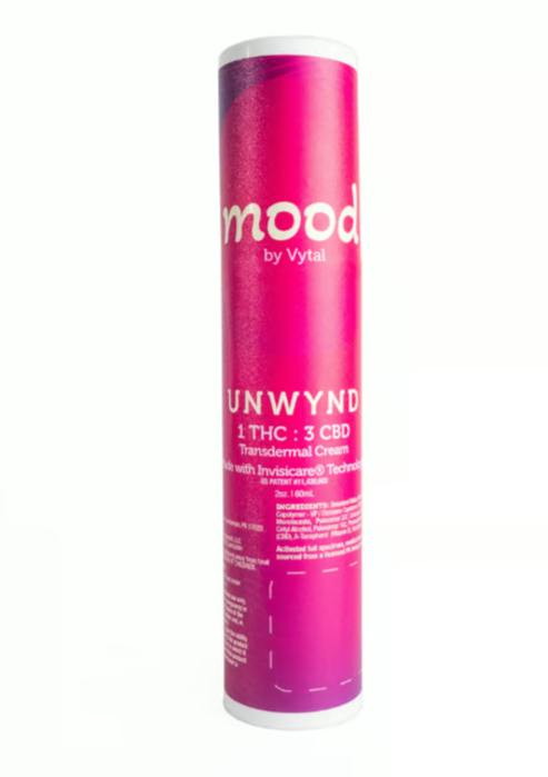 Mood Unscented Transdermal Ratioed Cream 125mg | 1:3 THC:CBD