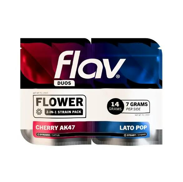 Flav Duos | Cherry AK47 | 7g Flower ( Must order with Flav Duos 7g Lato Pop)