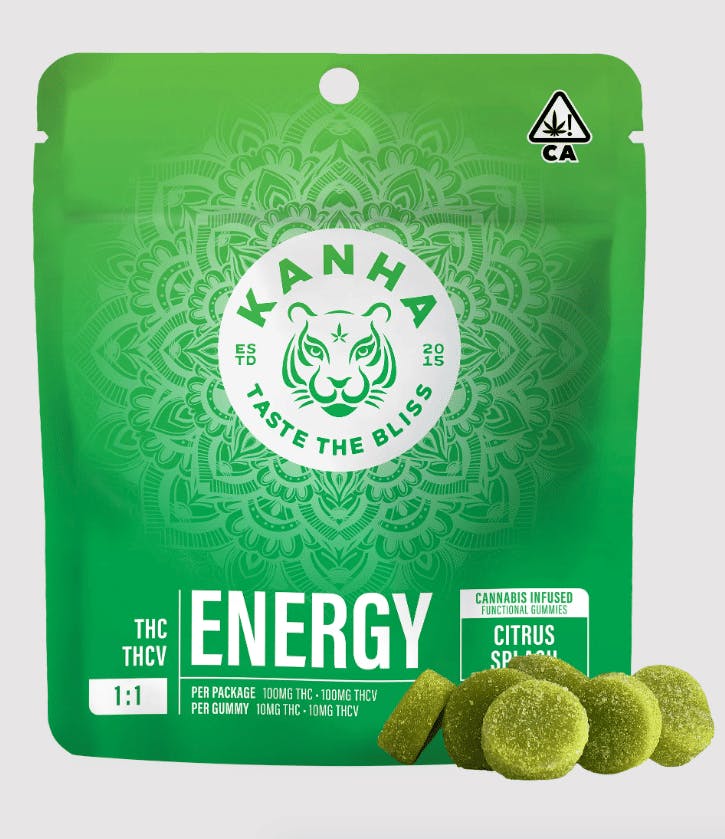 Kanha NANO - ENERGY 1:1 Citrus Splash - 100/100mg - Gummies - Mixed
