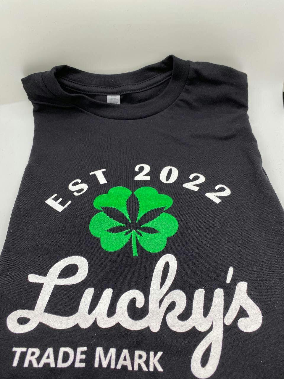LUCKYS ORIGINAL LOGO T-SHIRT BLACK SIZE XXXXL
